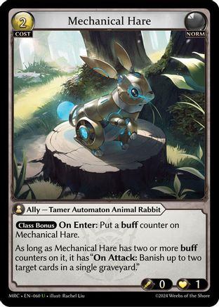Mechanical Hare (060) [Mercurial Heart] Grand Archive Single Weebs of the Shore
