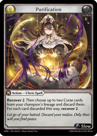 Purification (065) [Mercurial Heart] Foil Grand Archive Single Weebs of the Shore