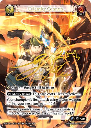 Calamity Cannon (CSR) (081) [Mercurial Heart] Foil Grand Archive Single Weebs of the Shore