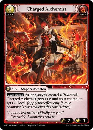 Charged Alchemist (085) [Mercurial Heart] Grand Archive Single Weebs of the Shore