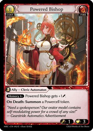Powered Bishop (092) [Mercurial Heart] Grand Archive Single Weebs of the Shore