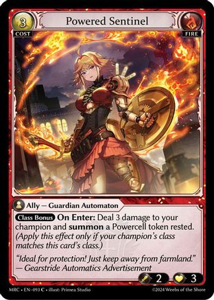 Powered Sentinel (093) [Mercurial Heart] Grand Archive Single Weebs of the Shore
