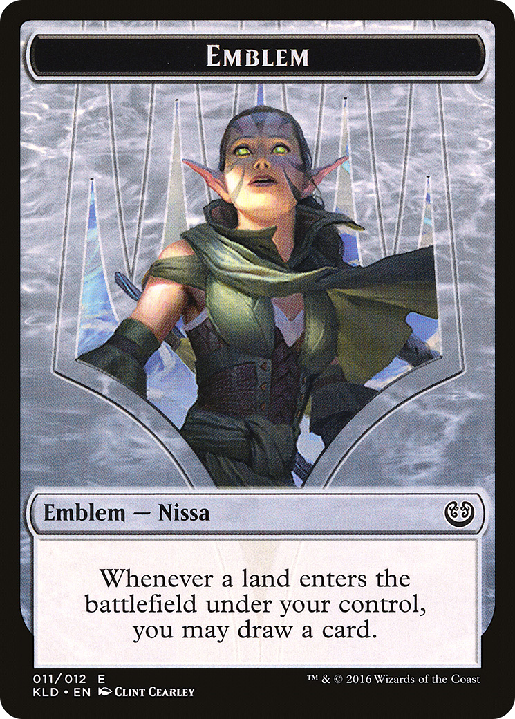 Nissa, Vital Force Emblem (KLD-011) [Tokens] Kaladesh Tokens MTG Single Wizards of the Coast
