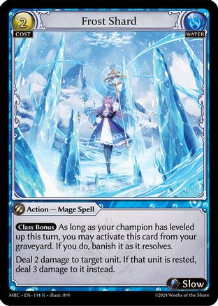 Frost Shard (114) [Mercurial Heart] Grand Archive Single Weebs of the Shore