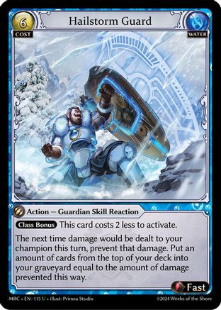 Hailstorm Guard (115) [Mercurial Heart] Grand Archive Single Weebs of the Shore