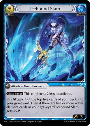 Icebound Slam (117) [Mercurial Heart] Grand Archive Single Weebs of the Shore