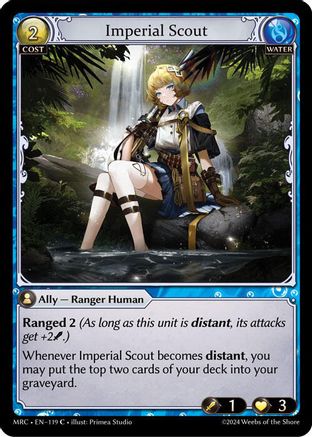 Imperial Scout (119) [Mercurial Heart] Foil Grand Archive Single Weebs of the Shore