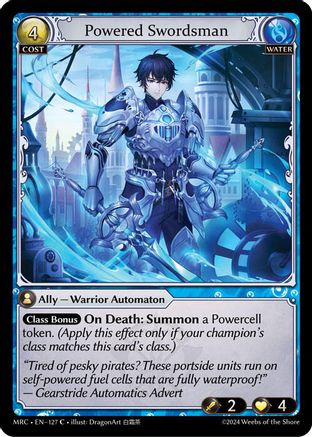 Powered Swordsman (127) [Mercurial Heart] Foil Grand Archive Single Weebs of the Shore