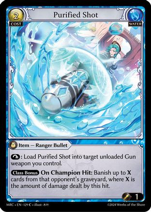 Purified Shot (129) [Mercurial Heart] Grand Archive Single Weebs of the Shore