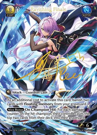 Ravishing Finale (CSR) (130) [Mercurial Heart] Foil Grand Archive Single Weebs of the Shore