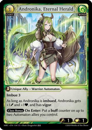 Andronika, Eternal Herald (134) [Mercurial Heart] Grand Archive Single Weebs of the Shore