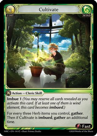 Cultivate (141) [Mercurial Heart] Grand Archive Single Weebs of the Shore