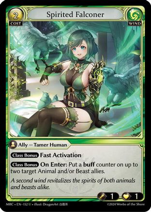 Spirited Falconer (152) [Mercurial Heart] Grand Archive Single Weebs of the Shore