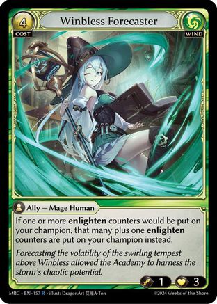 Winbless Forecaster (157) [Mercurial Heart] Grand Archive Single Weebs of the Shore