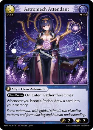 Astromech Attendant (161) [Mercurial Heart] Grand Archive Single Weebs of the Shore