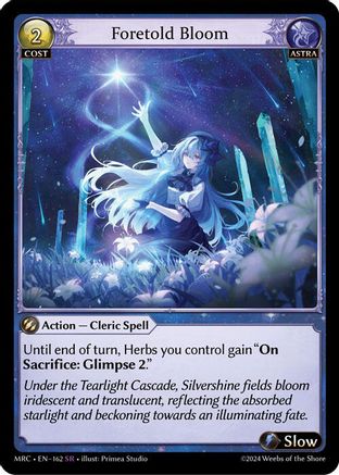 Foretold Bloom (162) [Mercurial Heart] Grand Archive Single Weebs of the Shore