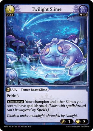 Twilight Slime (169) [Mercurial Heart] Foil Grand Archive Single Weebs of the Shore