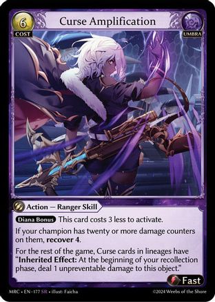 Curse Amplification (177) [Mercurial Heart] Grand Archive Single Weebs of the Shore
