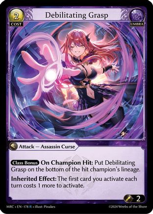 Debilitating Grasp (178) [Mercurial Heart] Grand Archive Single Weebs of the Shore