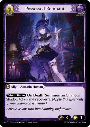 Possessed Remnant (184) [Mercurial Heart] Foil Grand Archive Single Weebs of the Shore