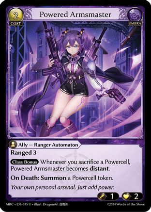 Powered Armsmaster (185) [Mercurial Heart] Foil Grand Archive Single Weebs of the Shore