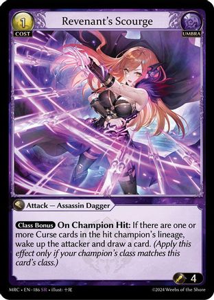 Revenant's Scourge (186) [Mercurial Heart] Grand Archive Single Weebs of the Shore