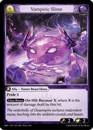 Vampiric Slime (191) [Mercurial Heart] Foil Grand Archive Single Weebs of the Shore