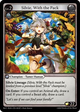 Silvie, With the Pack (003) [Silvie ReCollection Slime Sovereign] Grand Archive Single Weebs of the Shore