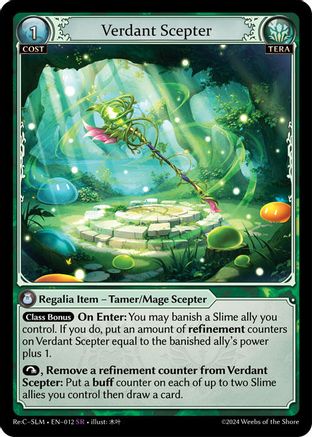 Verdant Scepter (012) [Silvie ReCollection Slime Sovereign] Grand Archive Single Weebs of the Shore