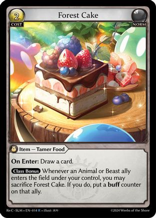 Forest Cake (014) [Silvie ReCollection Slime Sovereign] Grand Archive Single Weebs of the Shore