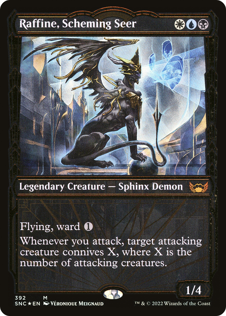 Raffine, Scheming Seer (Gilded Foil) (SNC-392) [Streets of New Capenna] (Showcase) Foil MTG Single Wizards of the Coast