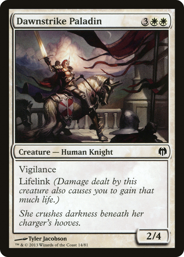 Dawnstrike Paladin (DDL-014) [Misc] Duel Decks: Heroes vs. Monsters MTG Single Wizards of the Coast