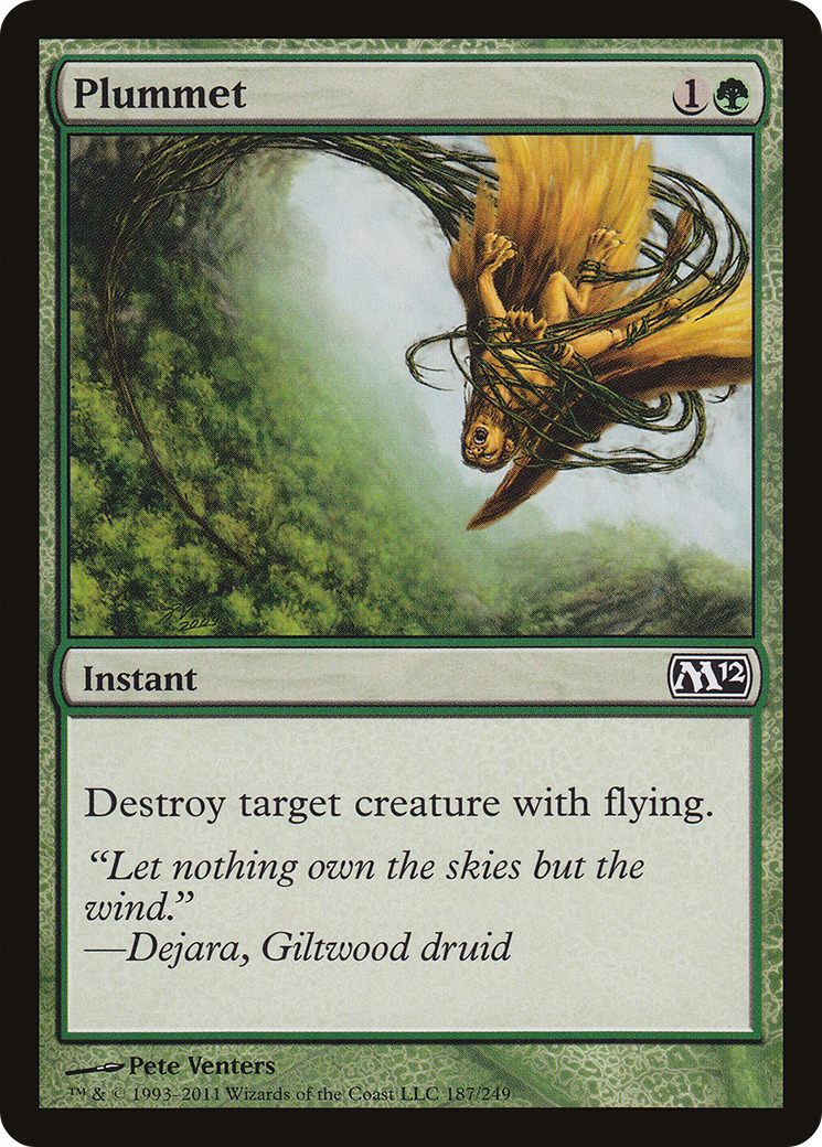 Plummet (M12-187) [Magic 2012] MTG Single Wizards of the Coast
