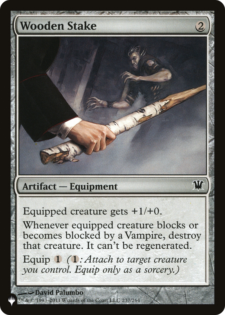 Wooden Stake (LIST-ISD-237) [Mystery Booster] The List MTG Single Wizards of the Coast