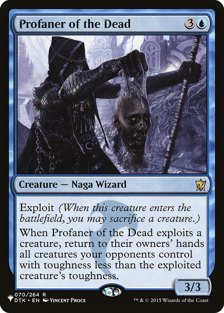 Profaner of the Dead (LIST-DTK-70) [Mystery Booster] The List MTG Single Wizards of the Coast