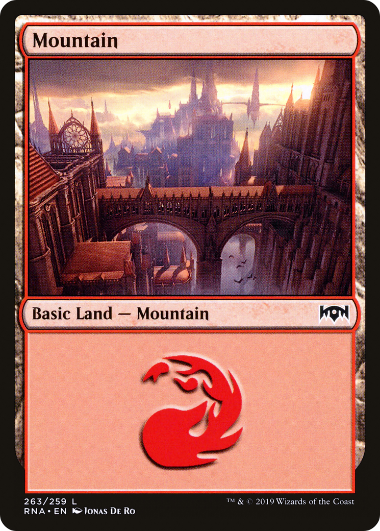 Mountain (RNA-263) [Ravnica Allegiance] MTG Single Wizards of the Coast