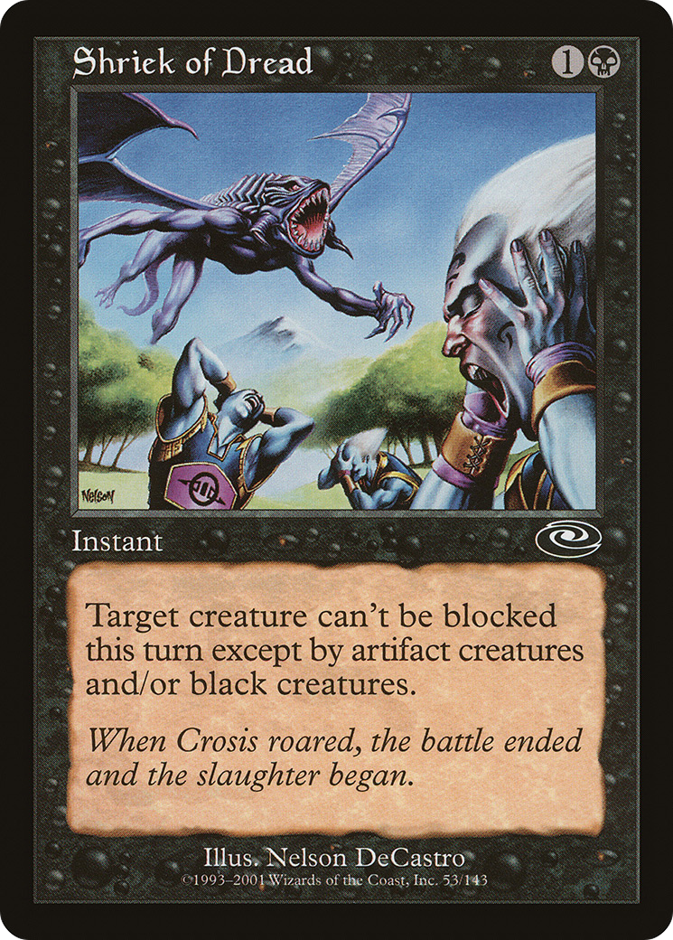 Shriek of Dread (PLS-053) [Planeshift] MTG Single Wizards of the Coast