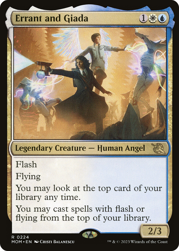 Errant and Giada (MOM-224) [March of the Machine] Foil MTG Single Wizards of the Coast