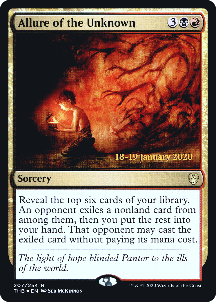 Allure of the Unknown (PRE-207S) [Theros Beyond Death Promos] Foil MTG Single Wizards of the Coast