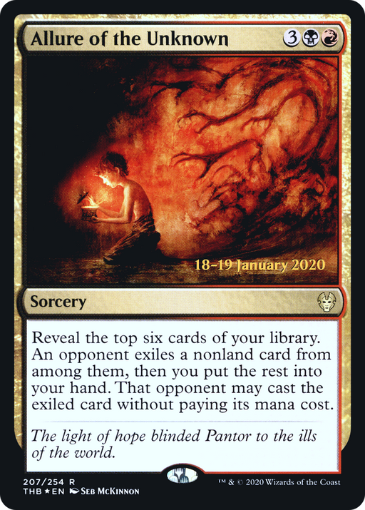 Allure of the Unknown (PRE-207S) [Theros Beyond Death Promos] Foil MTG Single Wizards of the Coast
