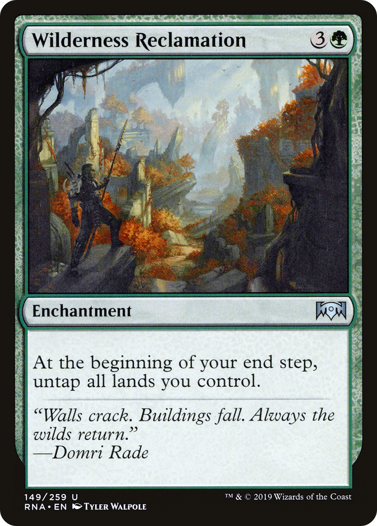 Wilderness Reclamation (RNA-149) [Ravnica Allegiance] Foil MTG Single Wizards of the Coast
