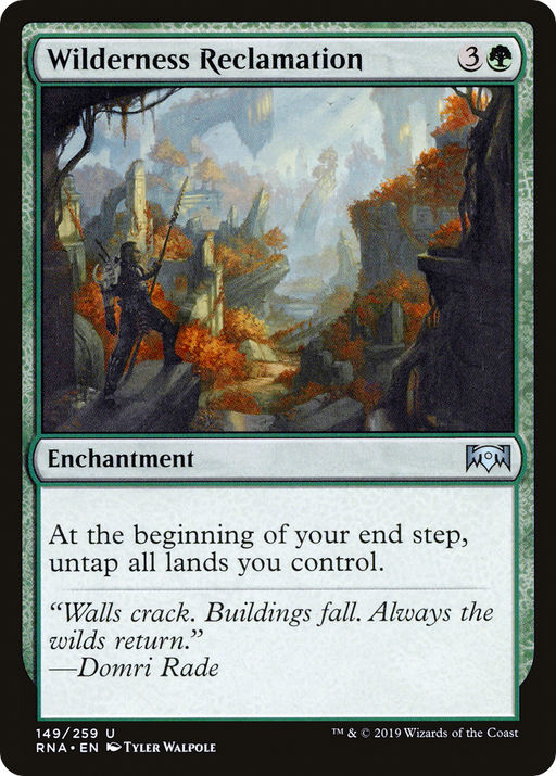Wilderness Reclamation (RNA-149) [Ravnica Allegiance] MTG Single Wizards of the Coast