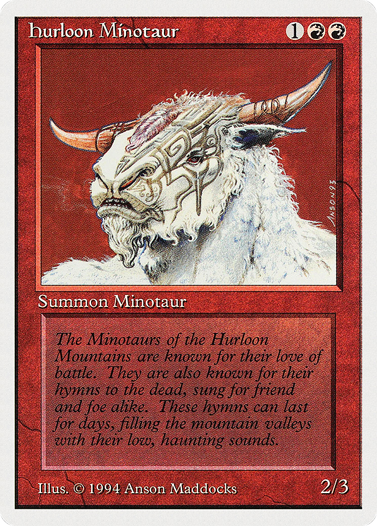 Hurloon Minotaur (SUM-159) [Misc] Summer Magic / Edgar MTG Single Wizards of the Coast