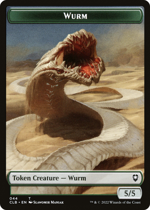 Wurm (TCLB-044) [Tokens] Battle for Baldur's Gate Tokens MTG Single Wizards of the Coast