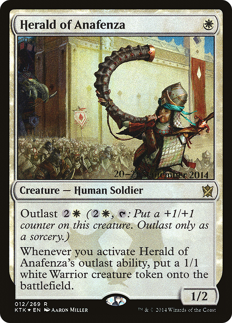 Herald of Anafenza (PRE-012) [Khans of Tarkir Promos] Foil MTG Single Wizards of the Coast