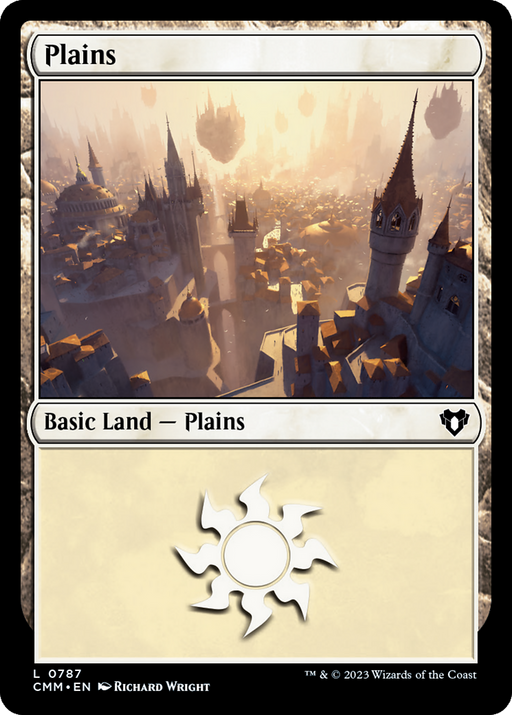 Plains (CMM-787) [Commander Masters] MTG Single Wizards of the Coast