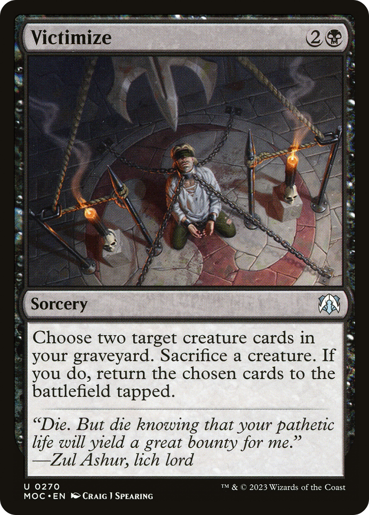 Victimize (MOC-270) [March of the Machine Commander] MTG Single Wizards of the Coast