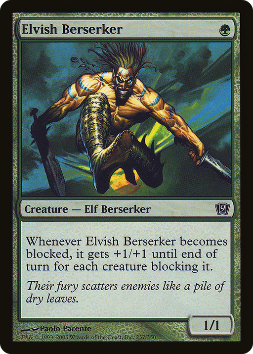 Elvish Berserker (9ED-237) [9th Edition] Foil MTG Single Wizards of the Coast