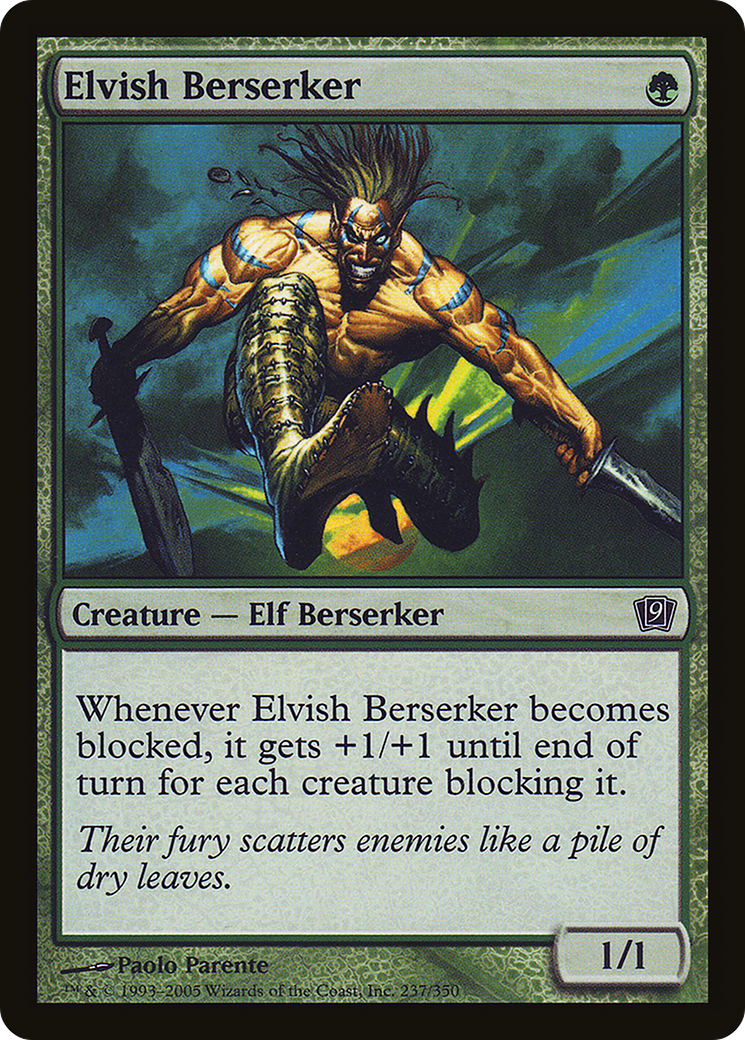 Elvish Berserker (9ED-237) [9th Edition] MTG Single Wizards of the Coast