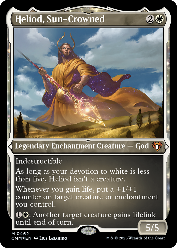 Heliod, Sun-Crowned (CMM-462) [Commander Masters] Etched Foil MTG Single Wizards of the Coast